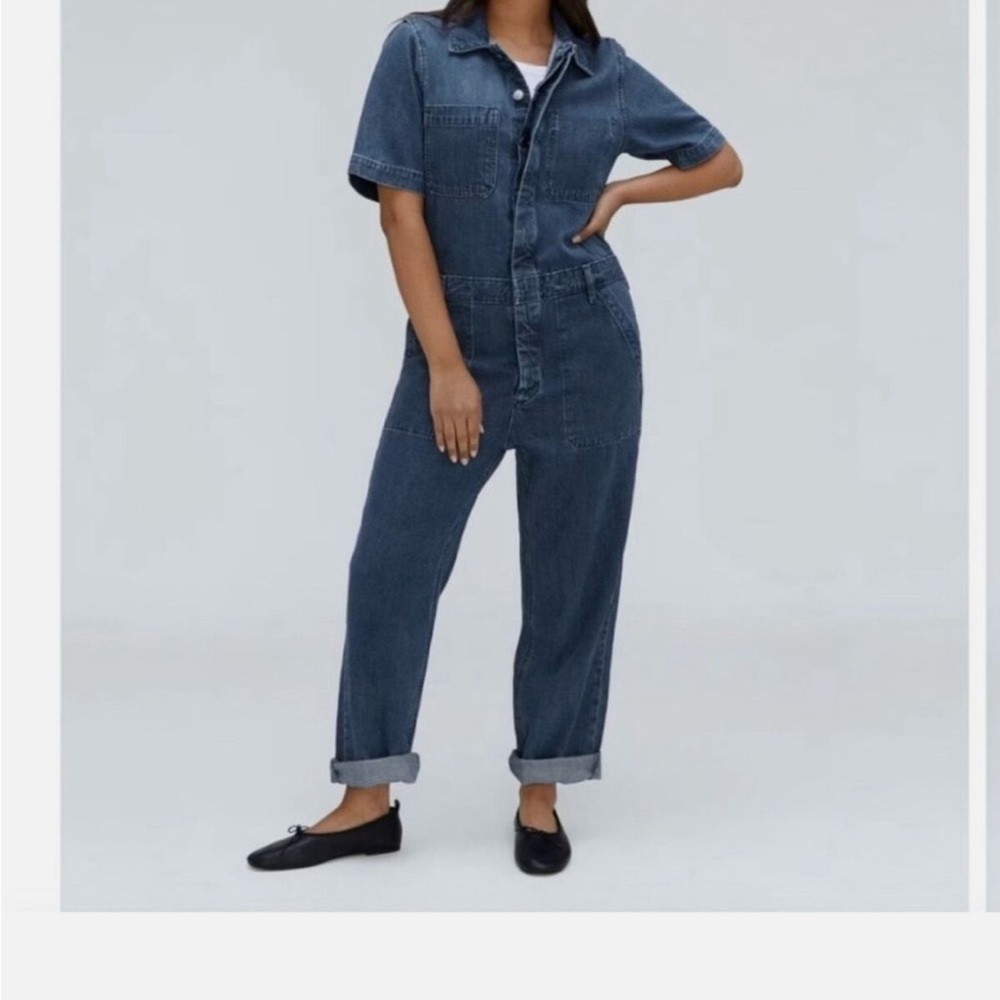 Everlane Blue Denim Jumpsuit